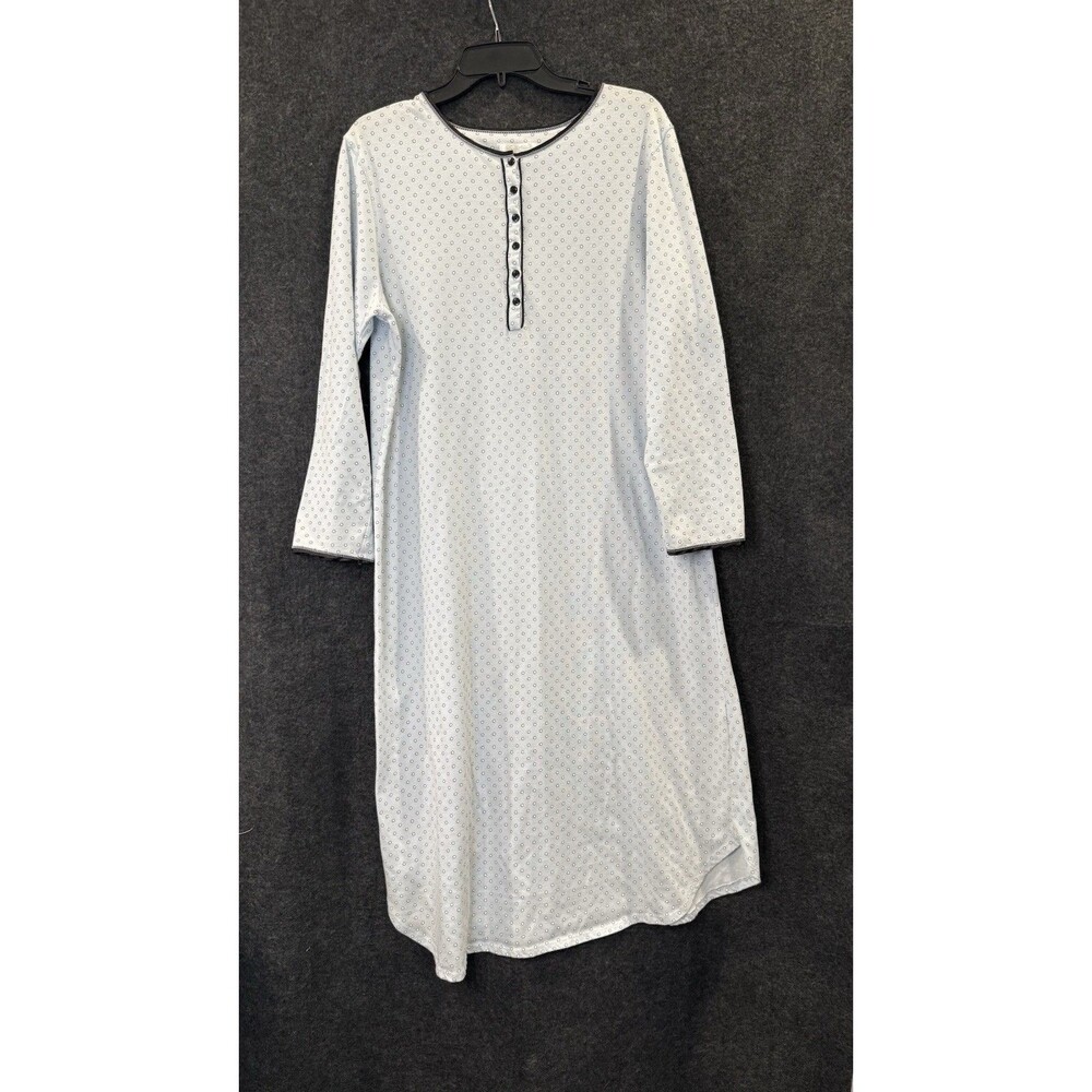 Secret‎ treasures, Grandma long sleeve, scoop, neck pajama night gown/shirt, L